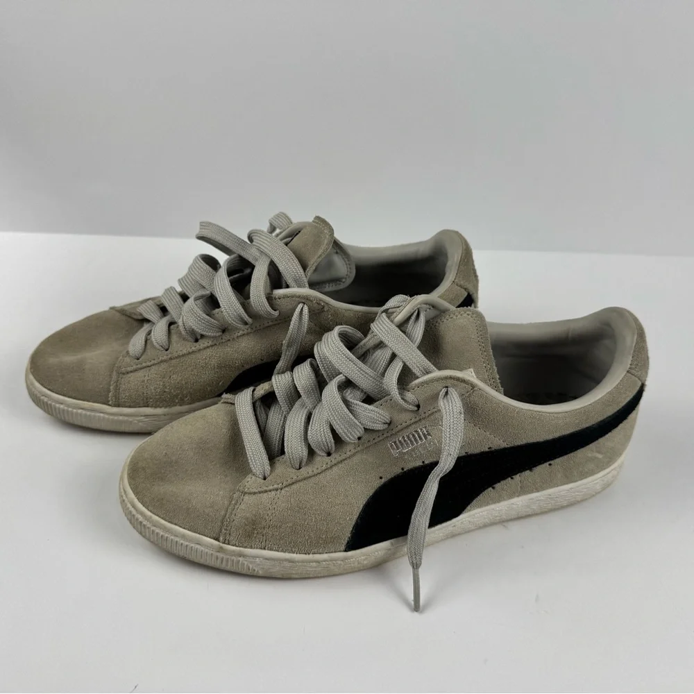 Puma Men's Suede Classic shoe in grey color size 8.5